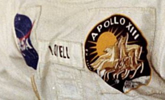 Apollo 13 beta cloth patch on suit
