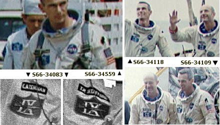 Patches worn by the Gemini 9 crew