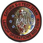 Apollo Saturn S-II Test Team Launch Operations Red Crew replica patch