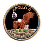 AB Emblem green moon Apollo 11 patch