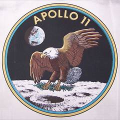 Apollo 11 oversize beta cloth patch - blue version