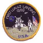 Apolo 11 First Lunar Landing 3 inch souvenir patch