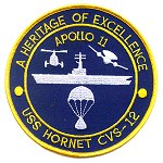 Apollo 11 recovery patch replica