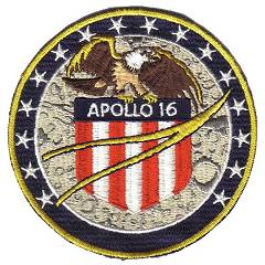 Apollo 16 GEMSCO oversize patch