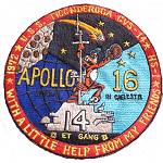 Apollo 16 oversize recovery patch