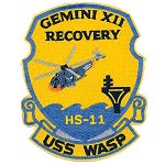 Gemini 11 recovery patch Randy Hunt replica