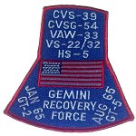 Gemini 2/5 recovery force Randy Hunt replica patch