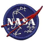 Blue bordered NASA vector patch variant 1