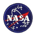 Blue bordered NASA vector patch variant 3
