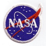 White border NASA vector patch variant 1