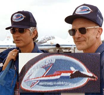Patches worn by the STS-4 crew